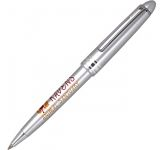 Alpine Argent Pens in silver with screen printed business logos