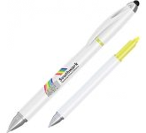 Hi-Cap Multi-Function Highlighter Pens branded at GoPromotional for trade show gifting