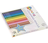 Promotional Carnival Twelve Pack Of Mini Colouring Pencils at GoPromotional