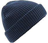Beechfield Classic Waffle Knit Beanie Hats embroidered with your corporate logo