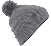 Beechfield Original Pom Pom Beanie Hats with custom embroidery at GoPromotional