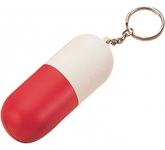 Capsule Keyring Stress Toys branded with a corporate logo for healthcare promotions at GoPromotional