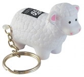 Branded Sheep Keyring Stress Toys for agriculturual event promos at GoPromotional