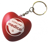 Corporate branded Love Heart Keyring Stress Toys with your logo at GoPromotional
