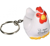 Chicken Keyring Stress Toys printed with your company logo
