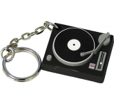 Custom printed Turntable Keyring Stress Toys for music related business promotions