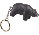 Bear Keyring Stress Toys printed with your company logo at GoPromotional