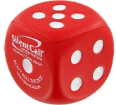 Dice Promotional Stress Toys With Dot