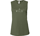 Bella+Canvas Womens Jersey Muscle Vest Tops printed with a company logo for corporate events