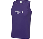 Eye-catching custom printed AWDis Cool Vests for sports performance promotions