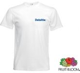 Budget White Fruit Of The Loom Original T-Shirts custom branded with your design