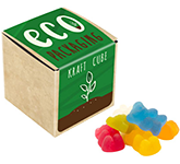 Eco Kraft Cube - Vegan Beans Branded With Your Logo At GoPromotional