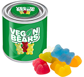 Small Sweet Paint Tins - Vegan Bears - Printed With Your Logo & Message