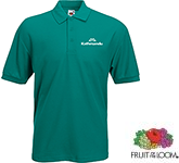Embroidered Fruit Of The Loom Value Weight Polo Shirts in many colours