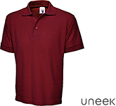 Uneek Premium Polo Shirts branded with your company logo