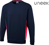 Uneek Two Tone Crew Neck Sweatshirt