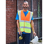 Pro RTX High Visibility Waistcoats logo branded at GoPromotional