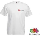 White Fruit Of The Loom Value Weight T-Shirts printed with your design for event promotions