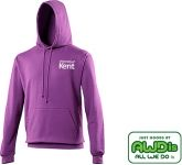 Printed AWDis College Hoodies with a university logo for students in a range of colours at GoPromotional merchandise