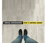 Anti-Slip Social Distancing Floor Stickers - 1500 x 100mm