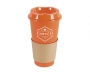 Bistro 500ml Plastic Take Away Mugs - Orange