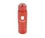Branded Kettlewell 800ml Drinks Bottles With Straw - Red