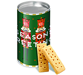 Eco Snack Tube - Mini Shortbread Biscuits - Christmas