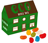 Logo Printed Eco House Sweet Box - Jelly Beans