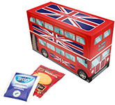 Corporate Branded Eco London Bus Box - Tea & Biscuits