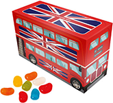 Logo Branded Eco London Bus Box - Jelly Beans