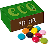 Printed Eco Midi Sweet Boxes - Chocolate Beanies
