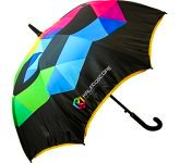 Bespoke OneBrellas printed with your logo in full colour to all panels at GoPromotional