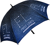 Custom branded StormSport UK Recycled Golf Umbrella in many colours at GoPromotional