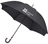 Impliva Franklin Wood Crook Golf Umbrellas for outdoor events