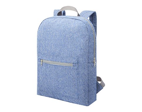 Kodiak Heathered Recycled Backpacks - Blue