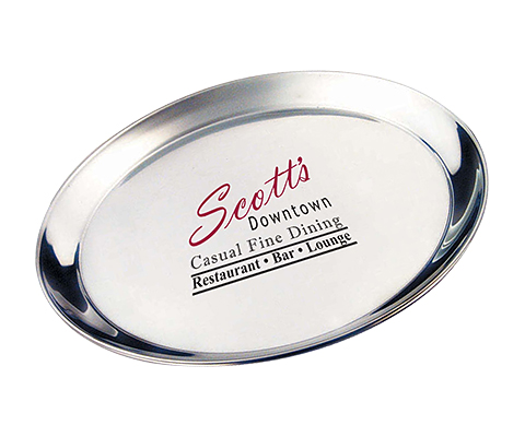 Dorchester Round Stainless Steel Serving Tray - 400 mm