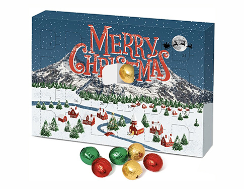 Solid Chocolate Balls - A5 Advent Calendar