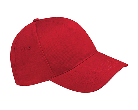 Beechfield Ultimate 5 Panel Caps - Red