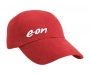 Result Low Profile Heavy Brushed 6 Panel Cotton Caps - Red