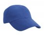 Result Low Profile Heavy Brushed 6 Panel Cotton Caps - Royal Blue