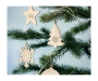 Bethlehem Star Shaped Tree Decorations - Natural