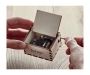 Caroler Mini Christmas Music Boxes - Natural