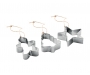 Christmas Stainless Steel Cookie Cutter Gift Sets - Silver