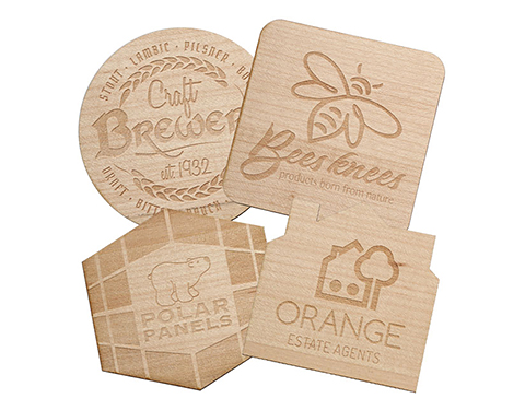 Sustainable Wooden Bespoke Shaped Coaster