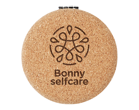 Granada Cork Double Sided Compact Mirrors - Natural