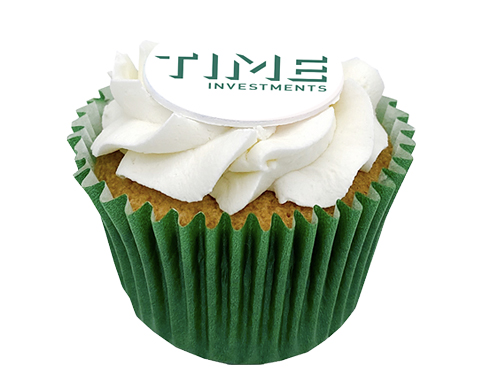 Vanilla Frosted Cupcakes - Green