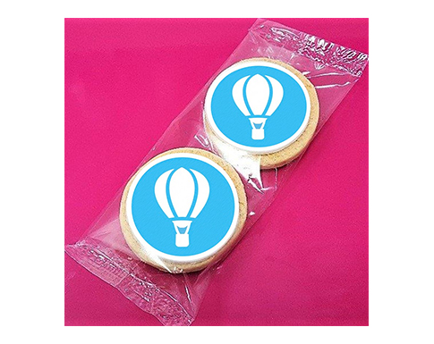 2 Pack Round Shortbread Biscuits - 5cm - Natural