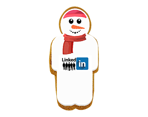 Mini Ginger Biscuit Snowman - Natural
