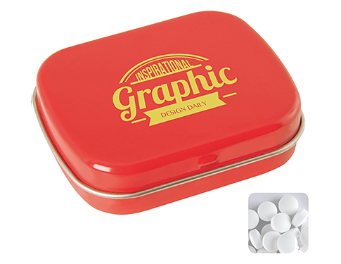 Promotional Large Hinged Mint Tins Printed with your Logo at GoPromotional