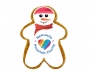 Festive Snowman Ginger Biscuits - Natural